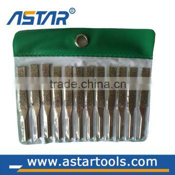 Dipped handle needle steel files diamond rasp