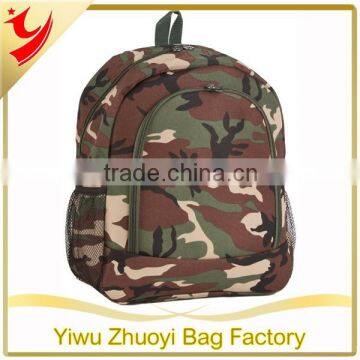 Microfiber Camouflage Print Backpack School Bags for Kids