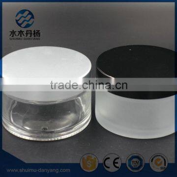 Round 200ml screw cap cosmetic cream glass jar