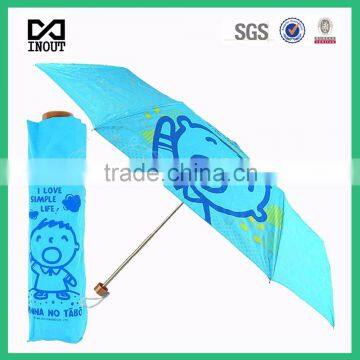 Blue 8K PG manual open promotional trendy folding umbrellas
