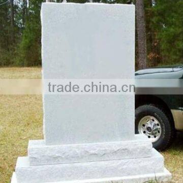 straight granite headstone