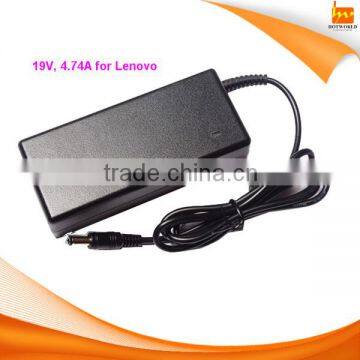 19v 4.74A 65w 5.5*2.5mm external laptop battery charger for lenovo