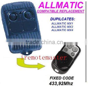 For Allmatic mx1 mx2 mx4 compatible Allmatic remote replacement