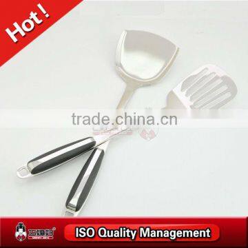 Stainless steel cookware cooking turner and slotted turner