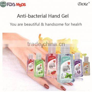 high quality hand disinfectant gel antiseptic Hot top sale Dexe 2016 of hand gel sanitizer