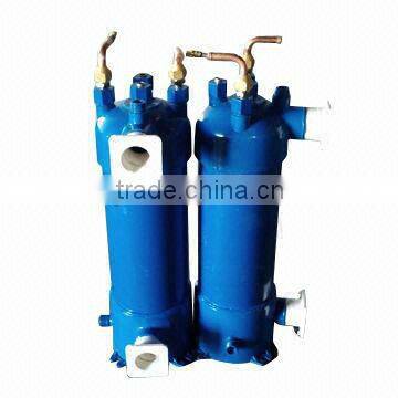 PVC shell heat pump titanium heat exchanger parts for swimming pool