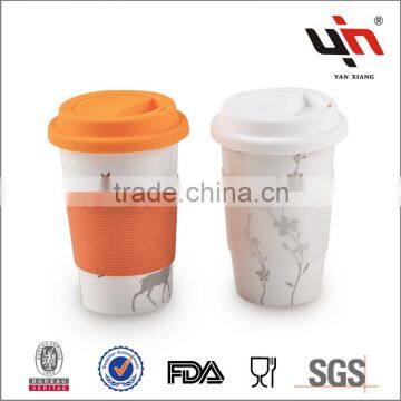 Double Walled Ceramic Travel Mug