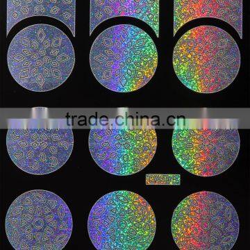 2016 Hot Selling Silver Laser Nail Art Stencil