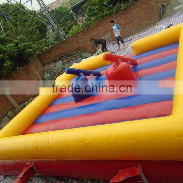 2015 hot commercial factory inflatable jousting boxing ring with gloves