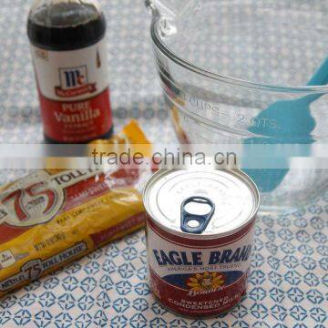 Vanilla flavor condensed milk formula and ingredients