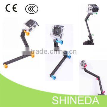 CNC Machining Aluminum Alloy Extension Arm For Gopro Hero3/Hero2