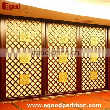 sliding doors interior room divider for hotel decoration