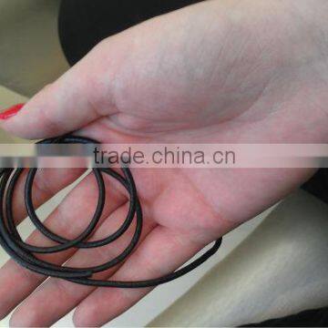 round leather cords in custom dyed colors for jewelry designers, art and crafts, shoe manufacturers