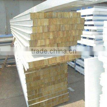 corrugated sheet with rock wool board