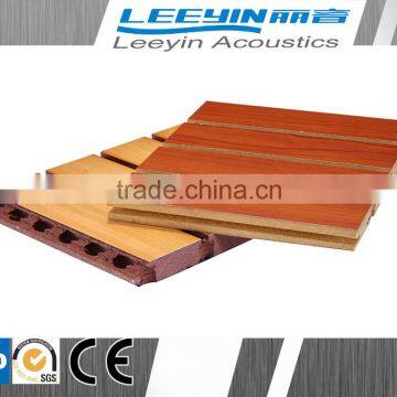 wood fiber material board acoustic groove panel for wall decoration