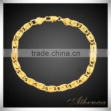 2016 New 18k Gold Plated Link Charm Bracelet Necklace Style Chain Jewelry Trendy Bracelet