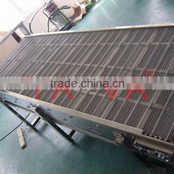 Stainless steel belt conveyor system for packing industry