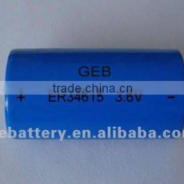 GEB er34615 cylindrical 3.6V 19Ah Li-SOCl2 battery