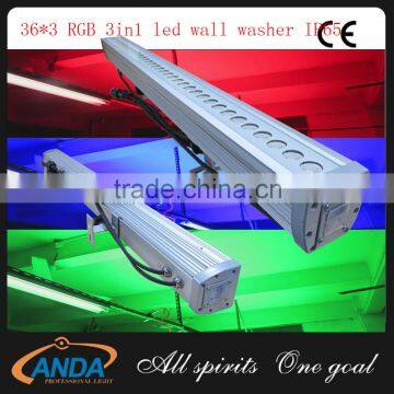 Wholesale price 36x3w rgb 3in1 led wall washer light ip65 make in China