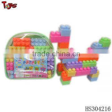 28 pcs bottom price kids assembling toys plastic flower building block