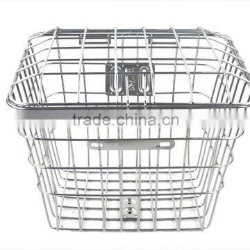 good quality factory price fashionable durable steel electric bicycle baskets