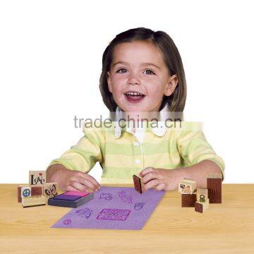 Self Inking Stamp Wooden Stamp for Toy Kids photo-6