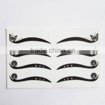 Custom sexy temporary makeup eye sticker rhinestone butterfly eyeliner sticker supplier