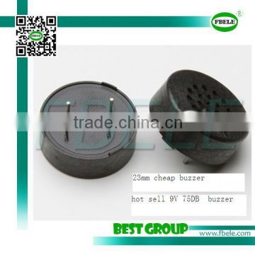 23mm hot sell 75DB 9V cheap buzzer FBMMB2386