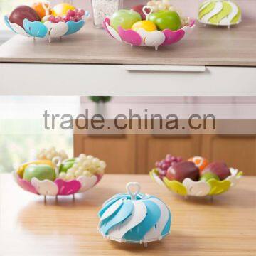 Hot Selling Silicone Folding Fruit Basket Wholesale Fashionable Felt Fruit Basket