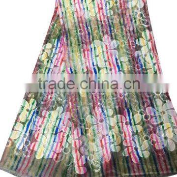 CL6773(1-4) New Arrival Flower Pattern Organza Lace Dress French Lace Sequins Lace Net Fabric photo-4