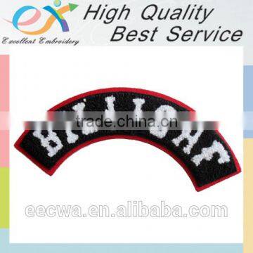 high quality embroidered chenille patch custom