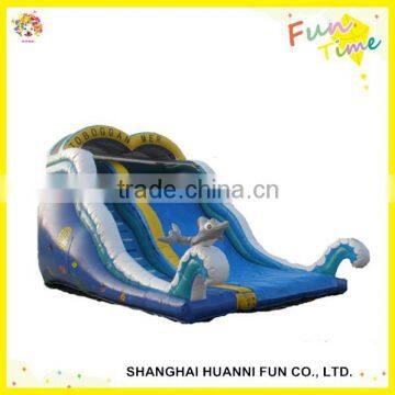 Hot selling new design jungle style china inflatable water slide