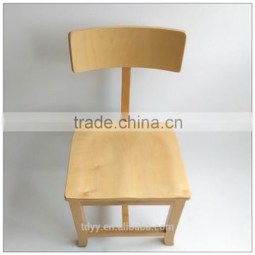 TDSM-33-2 QVB HANGZHOU JIANDE TONGDA BIRCH WOOD FRAME NATURE COLOR PLYWOOD SEAT+PLYWOOD BACK DININING CHAIR