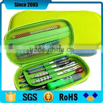 2016 shockproof yellow pu eva pencil storage case for teenagers