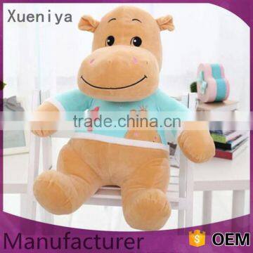 Custom Wholesale China Happy Sit Hippo Stuffed Plush Animal Soft Toys