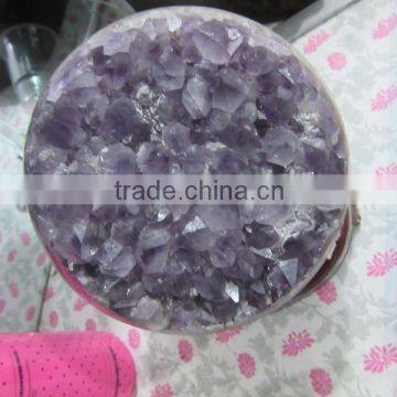 2015 hot sales natural amethyst crystal laughing balls