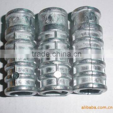 Good quality white /yellow Zinc alloy of Lag screw shields