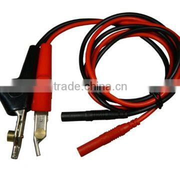 Test Cable Lead Alligator Clip Bed of Nails to Banana Plug Male