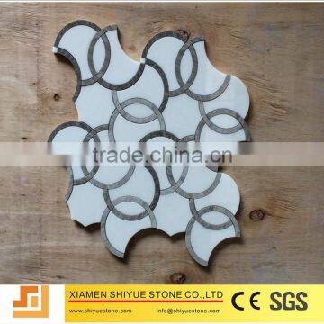 Water jet mosaic tile picture