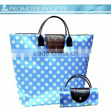 New design foldable zipper nylon shopping bag