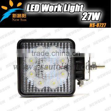 High Quality 27w Light For Off Road Suv Cars Rectangle Car Led Work Light