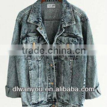 2013 ladies jacket & coat denim washed jackets
