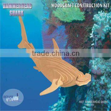 Wooden Hammer Head Shark Toy