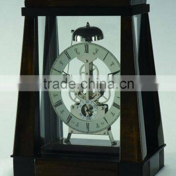 Pearl Quartz Skeleton Desk Clock PC035-5000-1