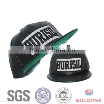 Custom Leather Patch Logo Snapback hats wholesale