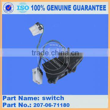high quality excavator operator's cab console master key switch 207-06-71180 for PC300-7