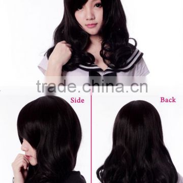 Drop Shipping LDM002 H62A Black Curly Wigs