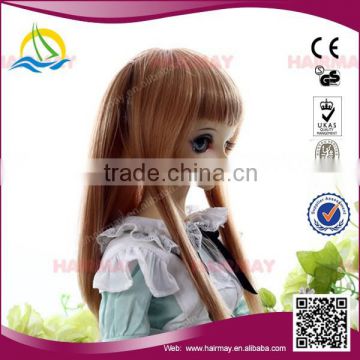 China factory supply long grey straight doll hair