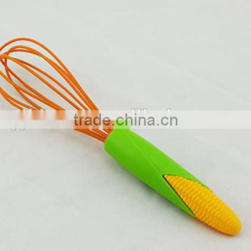 Kitchen hand mixer Silicon egg whisk with corn shape handle