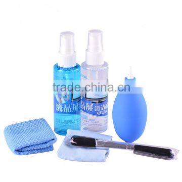 2016 newest opula multi-function cleaning kit with spray cleaner, microfiber cloth, air blower, wool brush with MSDS